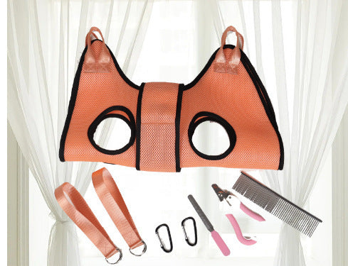 Pet Grooming Hammock Cat Dog Repairing Nails Restraint Bag