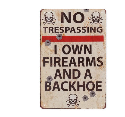 Creativity Retro Metal Home Decoration Tin Painting