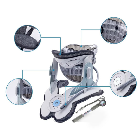 US Local Chiropractic Posture Corrector Neck Cervical Traction Shoulder Relaxer For Tension Release