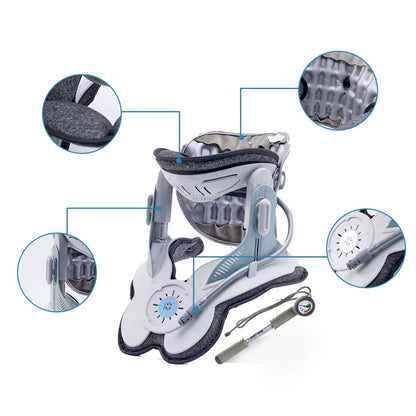 US Local Chiropractic Posture Corrector Neck Cervical Traction Shoulder Relaxer For Tension Release