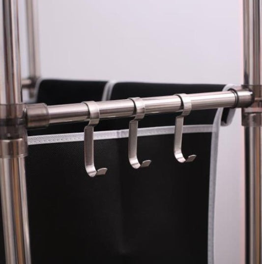 US Local Laundry Basket 3-tier Laundry Sorter With 4 Removable Bags For Organizing Clothes, Laundry, Light Laundry, Dark Laundry, 3 Hooks