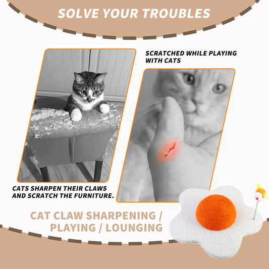 US Local Three-in-one Cat Scratcher, Space-saving Design, Durable Material, Comfortable Claw Grinding Experience, Multi-functional Integration To Meet The Daily Needs Of Cats