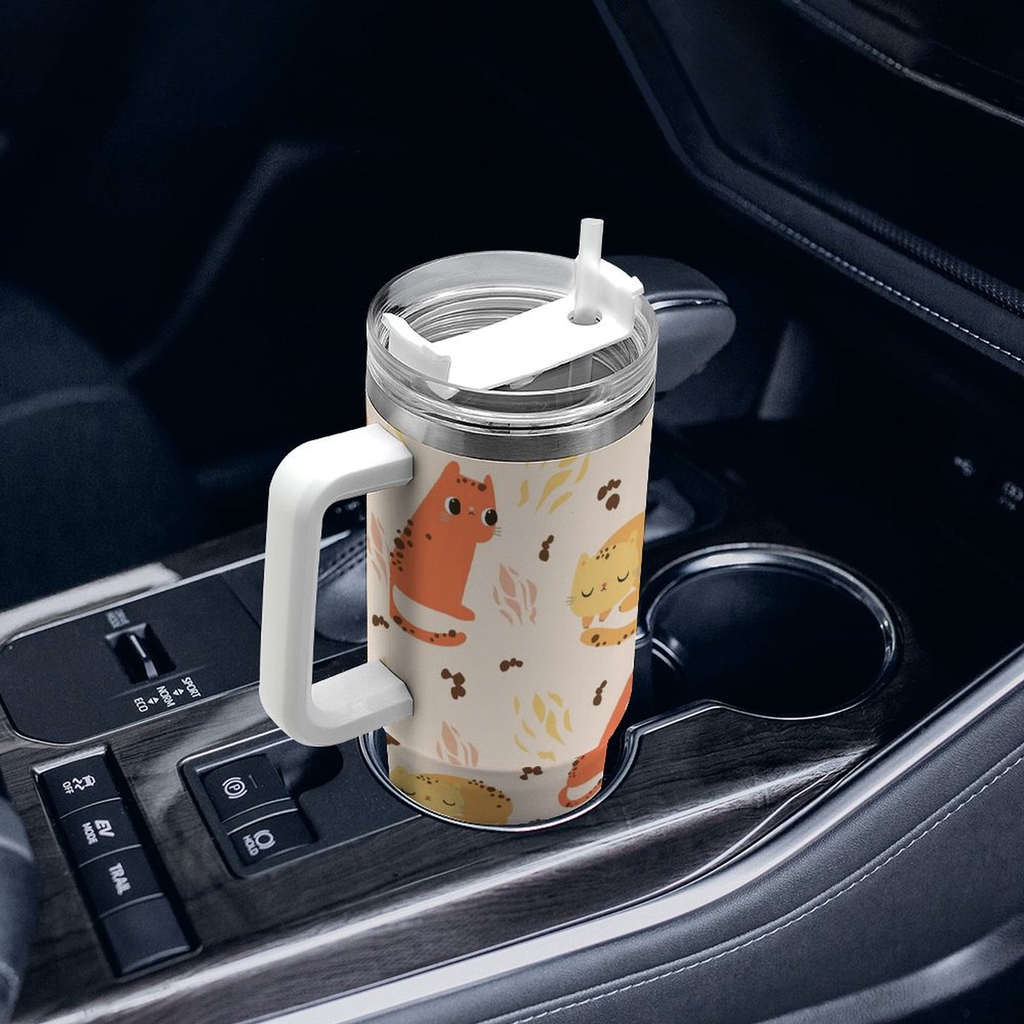 PHDT00242 POD US Local Tumbler 40 oz Large Capacity Car Cup Cat