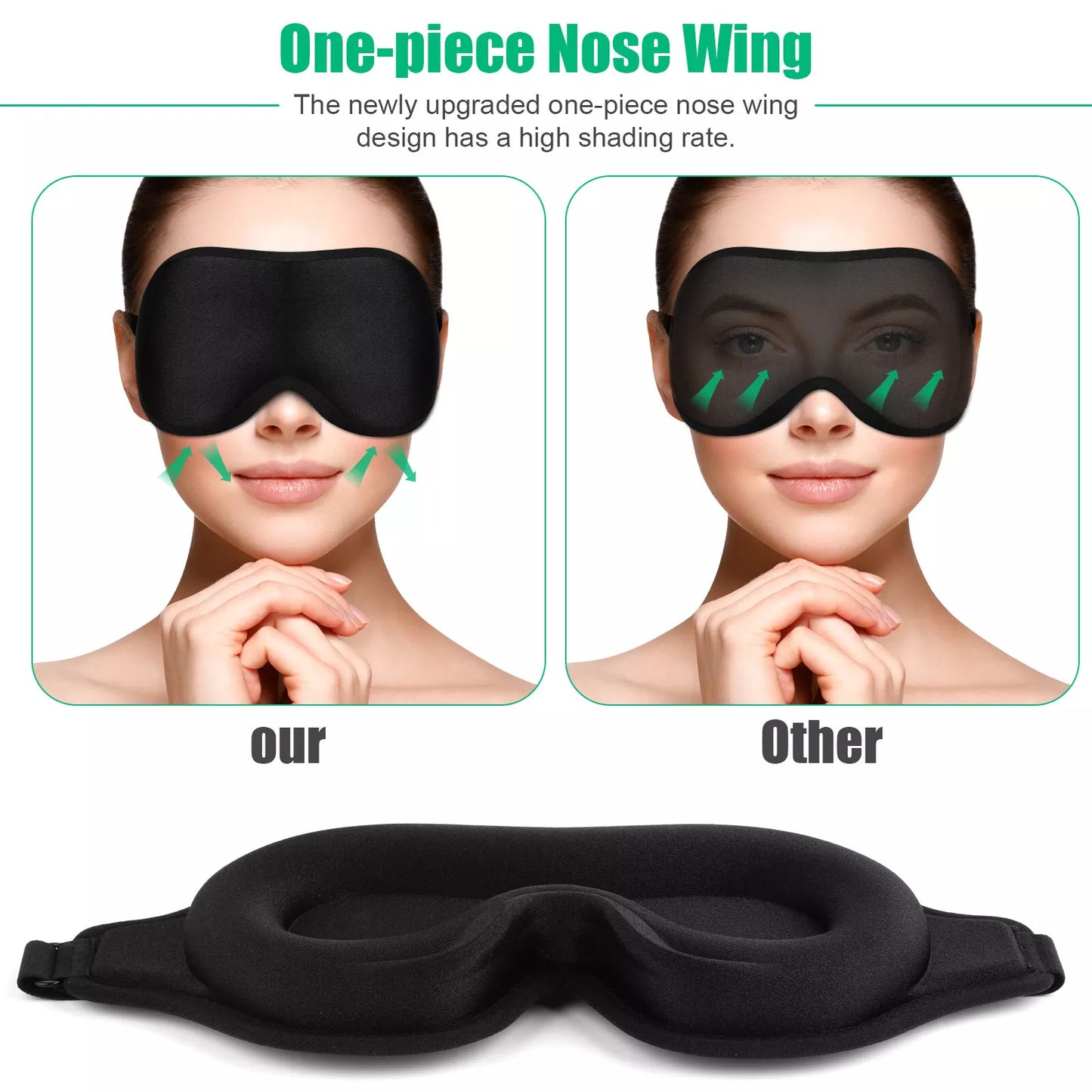 US Local 3D Travel Silk Eye Mask Sleeping Soft Padded Shade Cover Rest Relax Blindfold Men Women Night Sleeping Mask Cover Eye