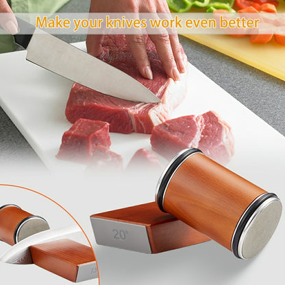 US Local Roller Knife Sharpening Kit With Diamond, Dual-Grind Rolling Knife Sharpener, Sharpening Tool For Kitchen Knives, Tumbler Sharpener For Home