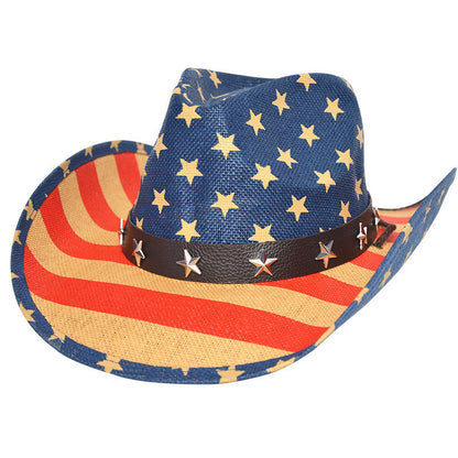 US Local Western Panamanian Cowboy Usa Hat Sailor Dance