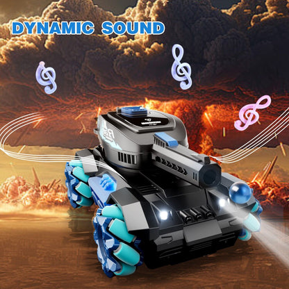 US Local RC Tank Toys Four Wheel Drive Remote Control Car 2.4G Gesture Control Water Bomb