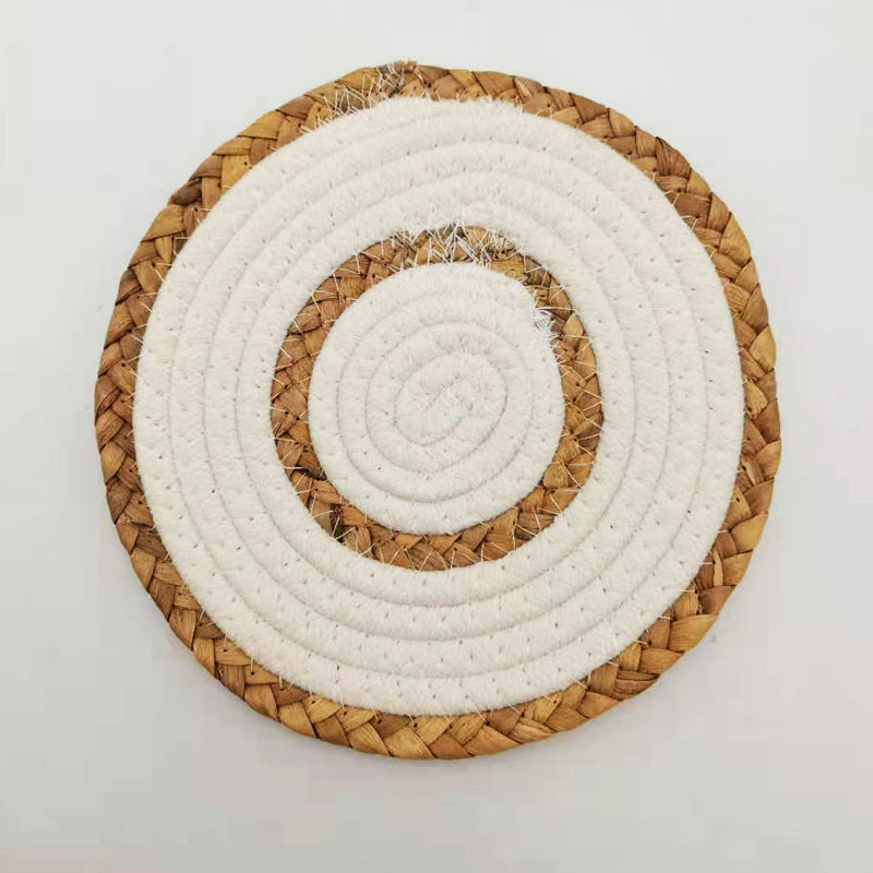 Home Straw Cotton String Placemat