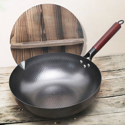 US Local Iron Pan Traditional Iron Wok Handmade