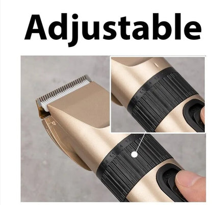 US Local Professional Hair Clippers Trimmer Mens Barber Hair Cutting Kit Machine Cordless