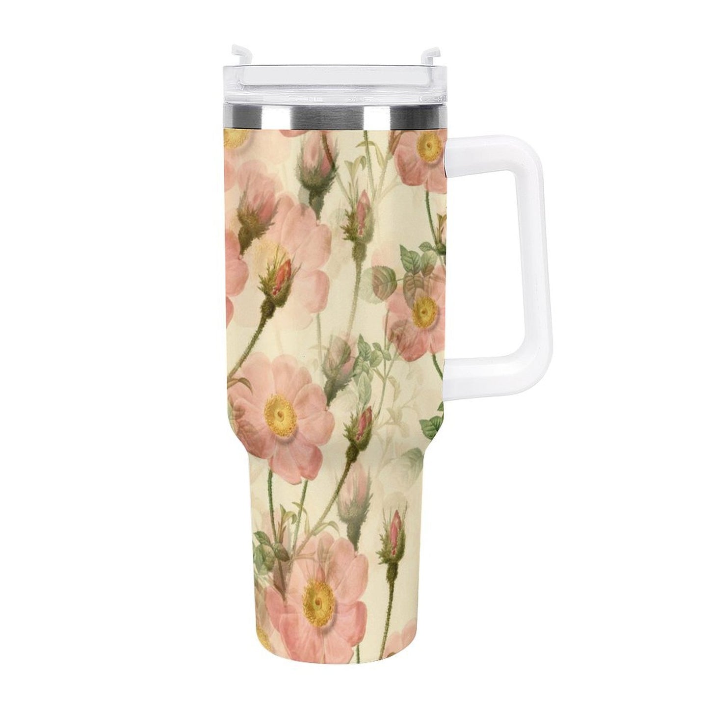 PHDT00118 POD US Local Tumbler 40 oz Large Capacity Car Cup Flowers