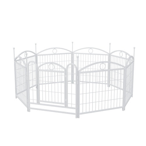 US Local Dog Playpen Indoor 24 Inch 8 Panel Metal Dog Playpen