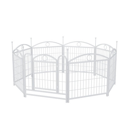 US Local Dog Playpen Indoor 24 Inch 8 Panel Metal Dog Playpen