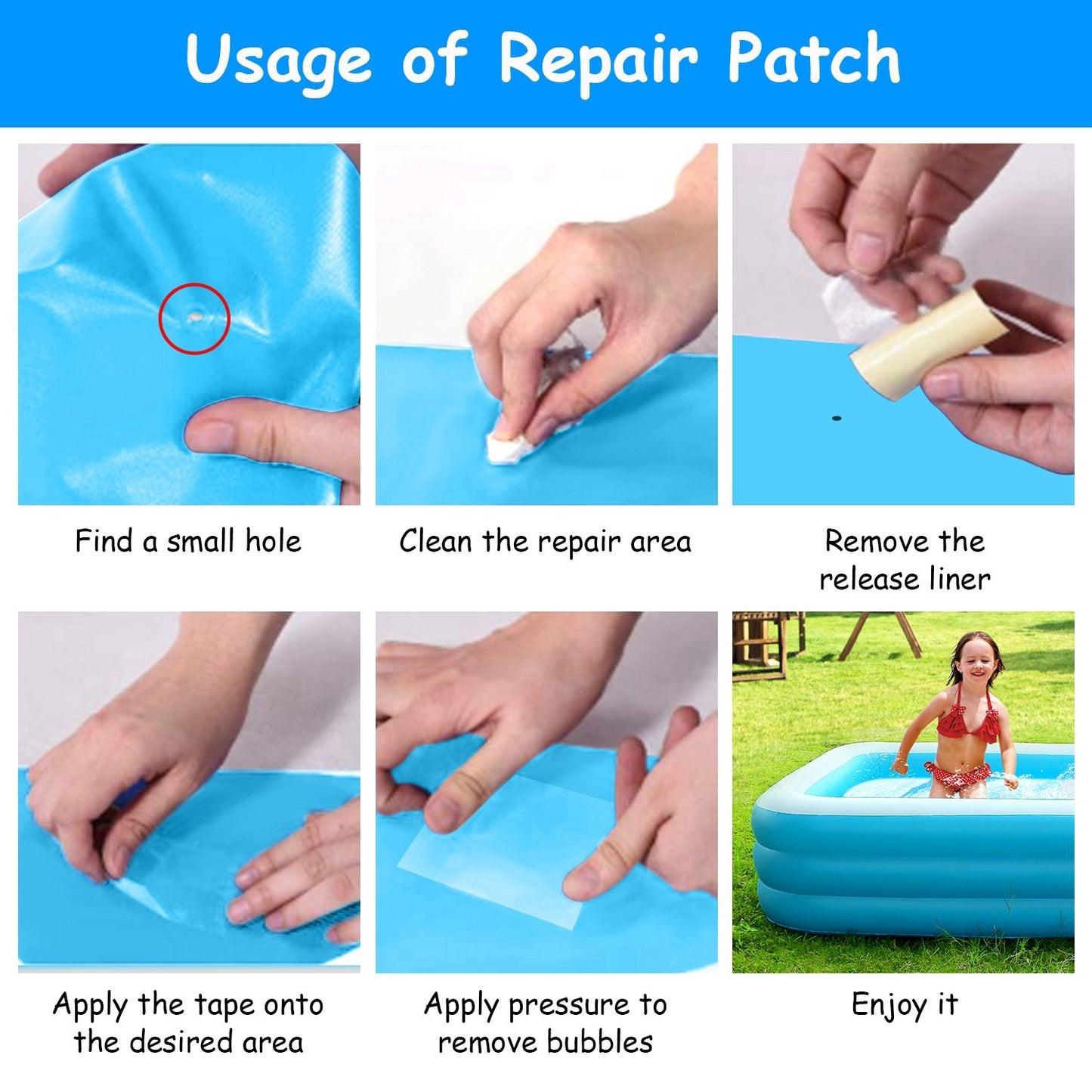 US Local 1Pc Inflatable Swimming Pools Family Swim Play Center Pool Blow Up Kiddie Pool For Family Inflatable Lounge Pool For Kids 103x69x24in