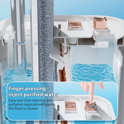 US Local Separates Dirty Water Mop, Flat Mop And Bucket For Home With  Extra Refills, Stainless Steel Mop And Bucket With Wringer