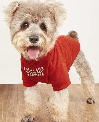 US Local Pet Clothes Round Neck T-shirt