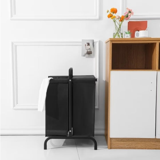 US Local 2-tier Laundry Basket 110 Litre Large Oxford Laundry Basket Sorter