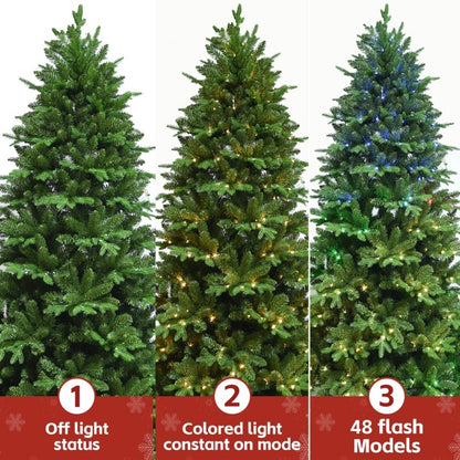 US Local 7ft Pe,pvc  Mixed Christmas Tree