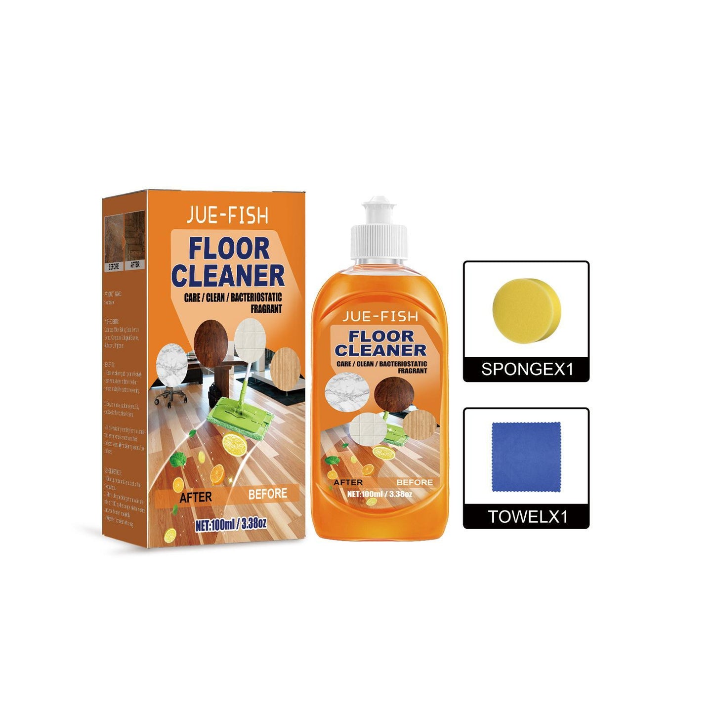 US Local Jueyu Floor Cleaner, Decontamination And Cleaning Wood Floor Cleaning, Polishing And Brightening Tile Cleaner