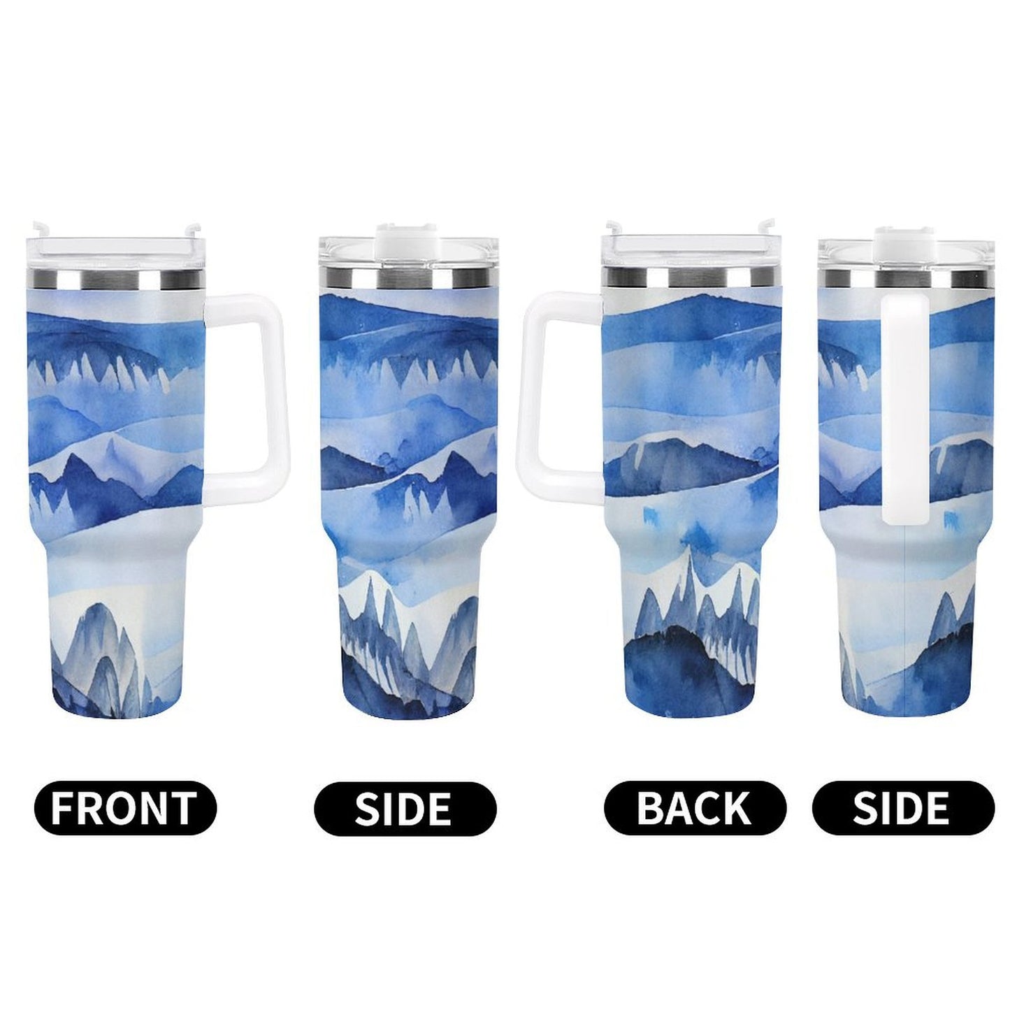 PHDT00214 POD US Local Tumbler 40oz Large Capacity Car Cup Mountains, Nature