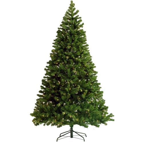 US Local Pre-Installed Illuminated Christmas Tree 6 Foot Faux Hinged Christmas Tree With Foldable Stand