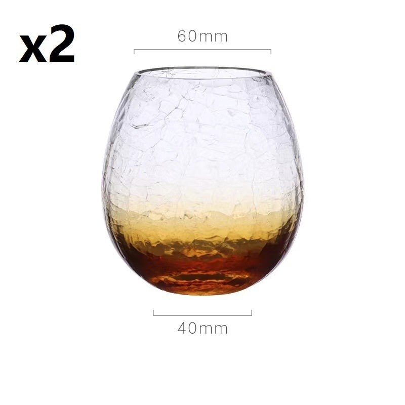 Modern Minimalist Good-looking Ice Crack Glass