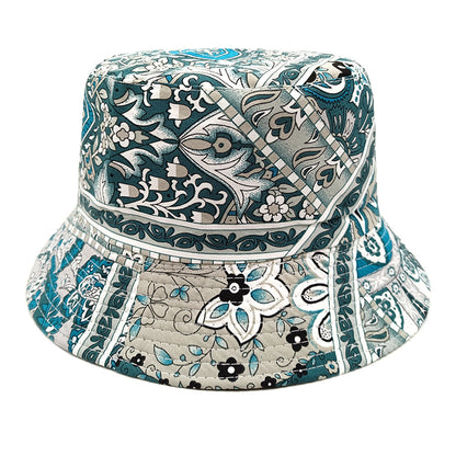 Paisley Bucket Hat Color Matching Printing Double-sided Wear