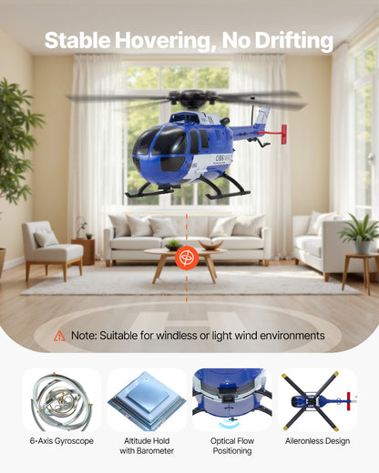US Local RC Helicopter 4 Channel Remote Control Aircraft Toy 6-Axis Gyro Kids Present