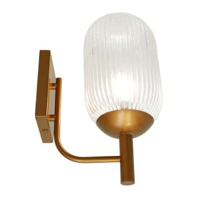 US Local Dewdrop Wall Lamp - Bronze And Clear