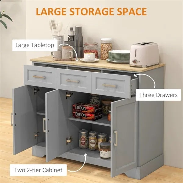 US Local Kitchen Cabinet-Gray