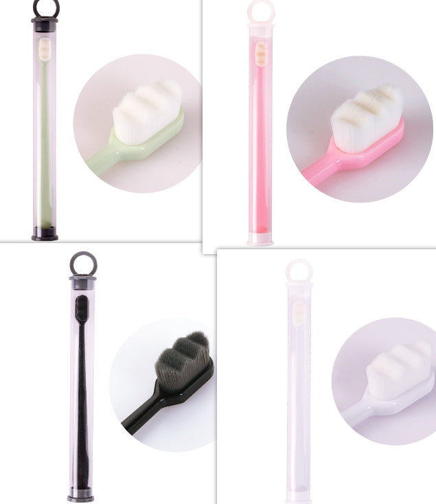 USA Local Ultra-fine Toothbrush Super Soft Bristle Deep Cleaning Brush Portable For Oral Care Tools Teeth Care Oral Cleaning Travel
