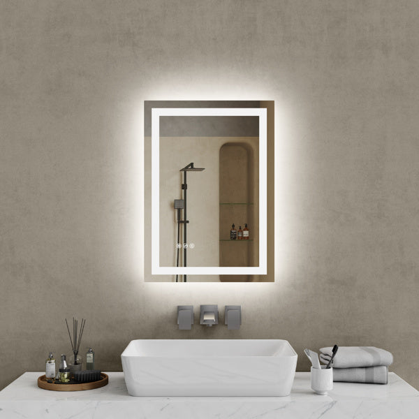 US Local 20 Inch X 28 Inch LED Bathroom Mirror