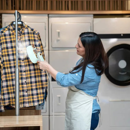 US Local 1200W Foldable Handheld Clothes Iron Steamer With Wet Dry Ironing Mode Portable Garment Steamer Travel Clothing Wrinkles Remover With Temperature Display