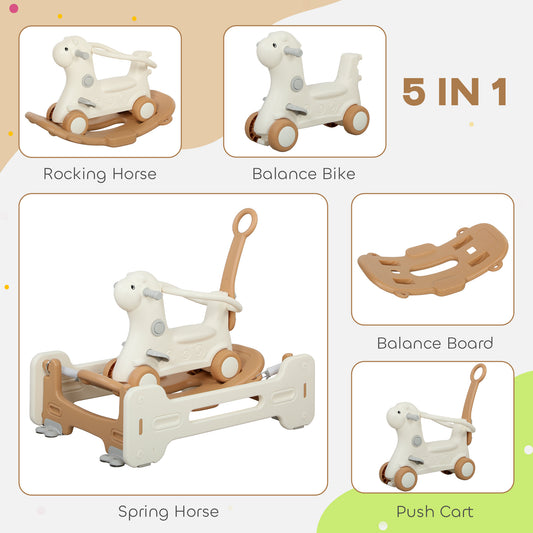 US Local 1 Kids Rocking Horse with Detachable Base