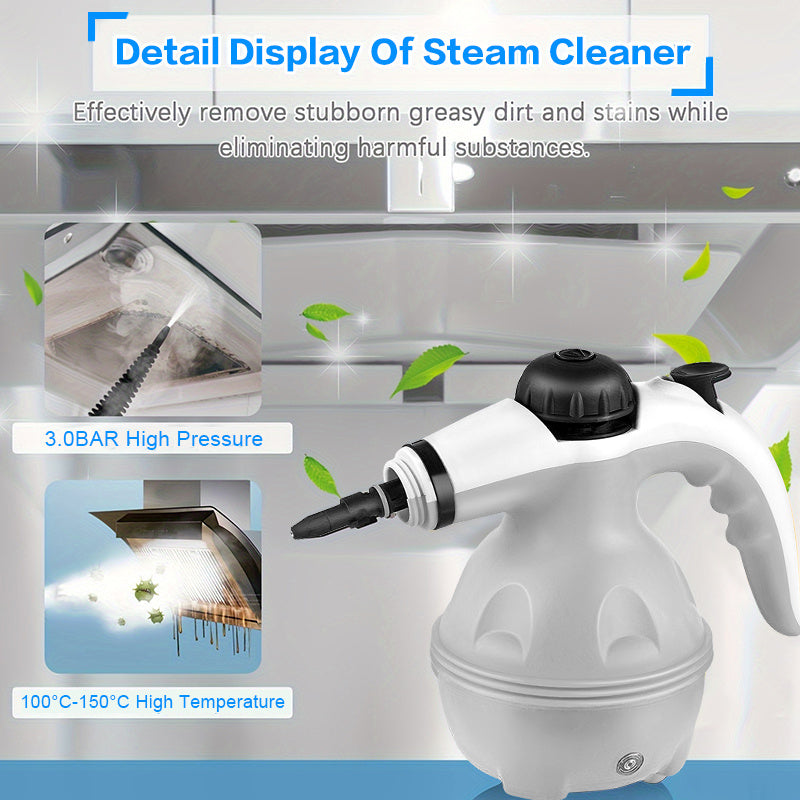 US Local Grenade Steam Cleaner, Pressurized Handheld Cleaner For Household Use, Equipped With 12 Accessories, For Multiple Surfaces And A Powerful Home Steam Machine For Cleaning In Various Scenarios.