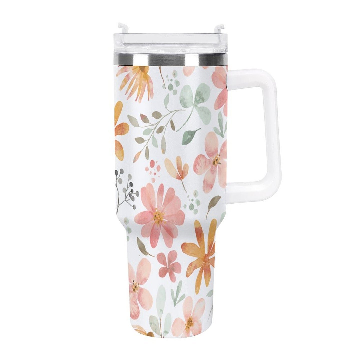 PHDT00364 POD US Local Tumbler 40 oz Large Capacity Car Cup Flower