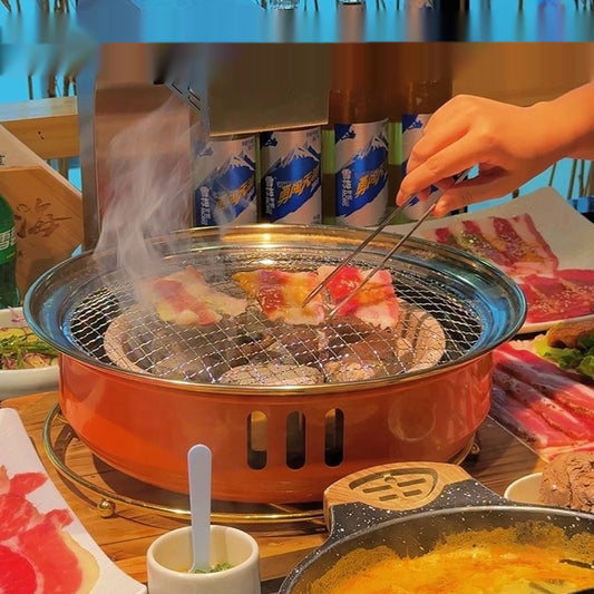 Household Carbon Commercial Round Barbecue Oven