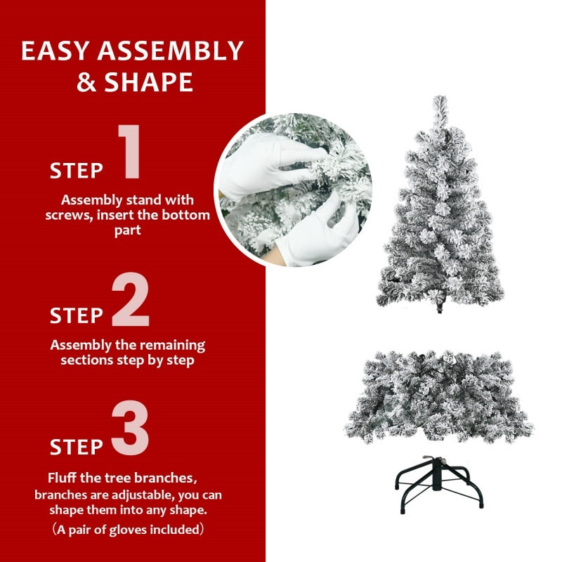 US Local PVC, Christmas Tree, Christmas Decorations,  With Lights