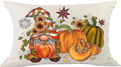 Cross-border Autumn Pumpkin Thanksgiving Pillow Cover Waist Pad Family 30x50cm Without Core
