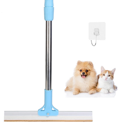 US Local 1Pc Pet Hair Removal Rake With 54.33in Adjustable Telescopic Rod Multi-Fabric Dog Cat Hair Scraper Lint Shaver For Carpet Rug Clothes Couch