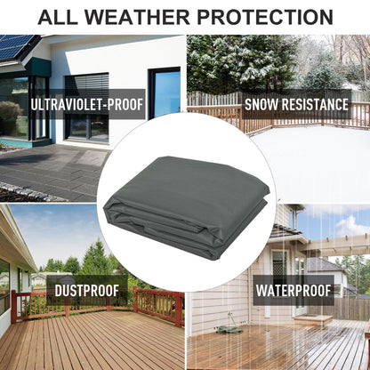 US Local All Weather Garden Patio Swing Chair Cover Waterproof Protector Anti-UV And PVC Coating Fade Resistant Oxford Fabric 6.7ft X 4.1ft X 5.4ft