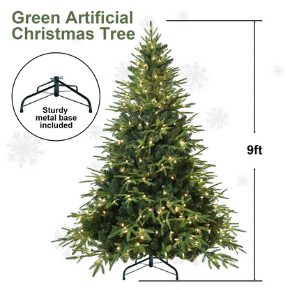 US Local PVC Christmas Tree, Christmas Decorations, Green, With Lights