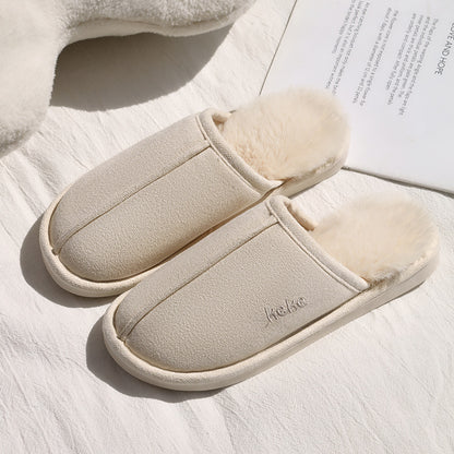 Indoor Warm Plush Cotton Slippers