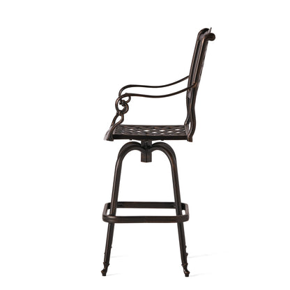 US Local CAST ALUMINUM BAR STOOL