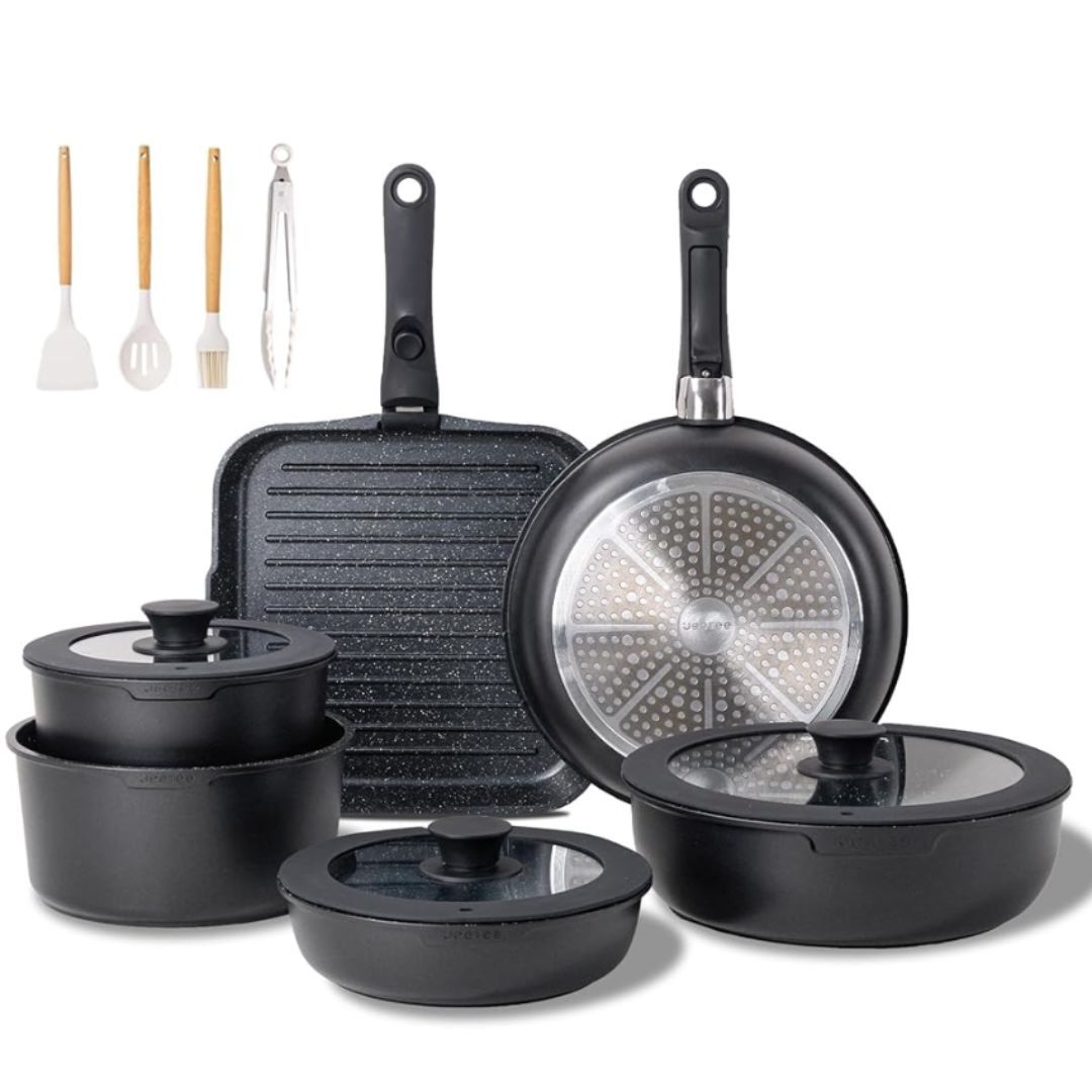 Six-piece Detachable Handle Pot Set