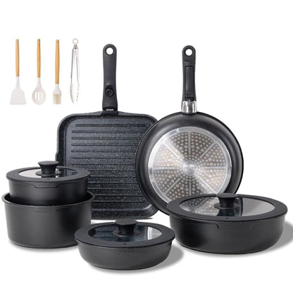 US Local 6 piece Detachable Handle Pot Set
