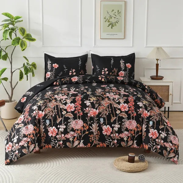 US Local 3 pcs Comforter Set King Comforter X1 Pillowcasex2 Extremely Diverse Styles