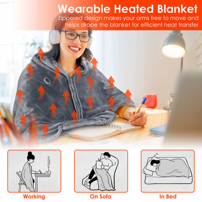US Local Wearable USB Heated Shawl
