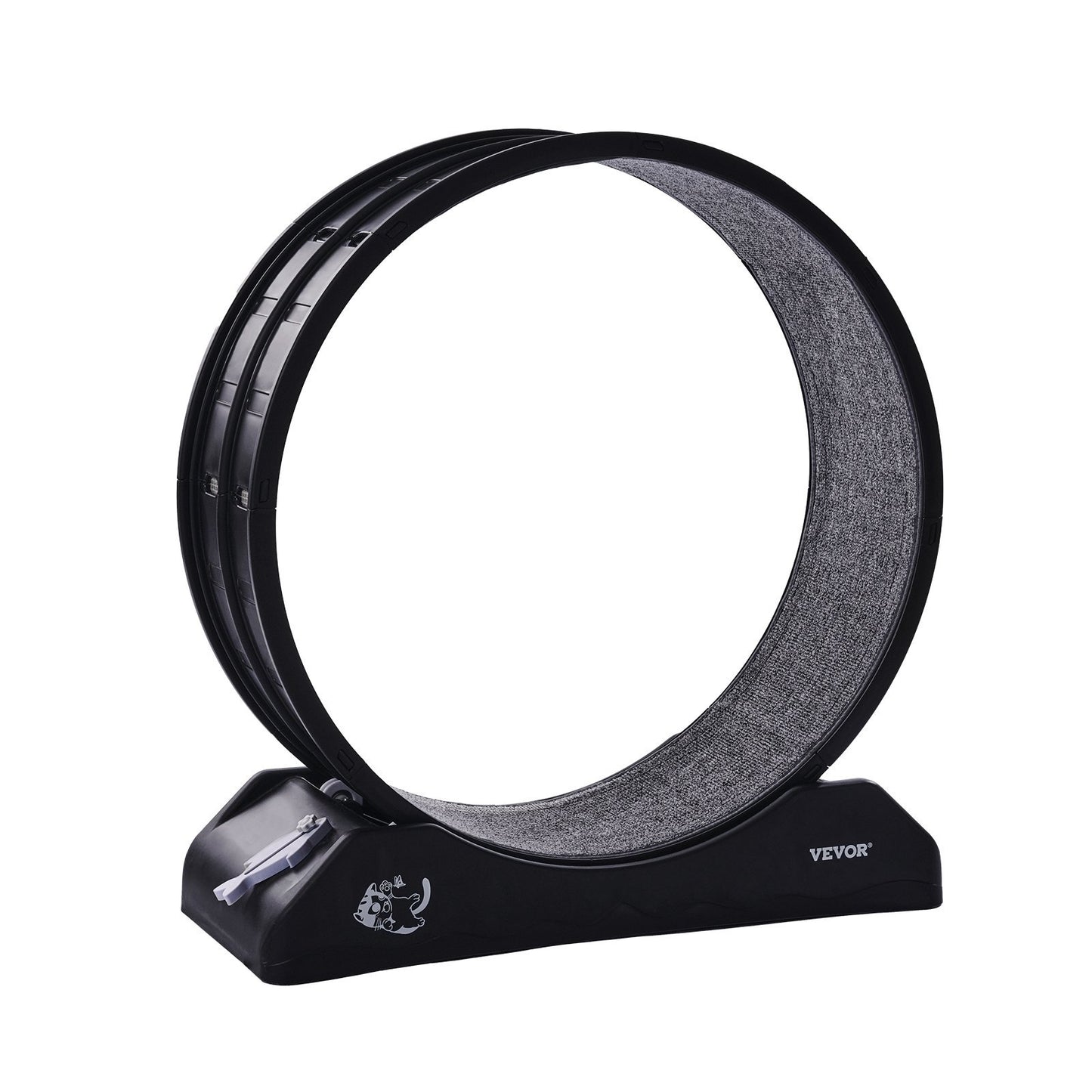 US Local Cat Exercise Wheel 31.5 In Large Indoor Cat Running Wheel Treadmill Black