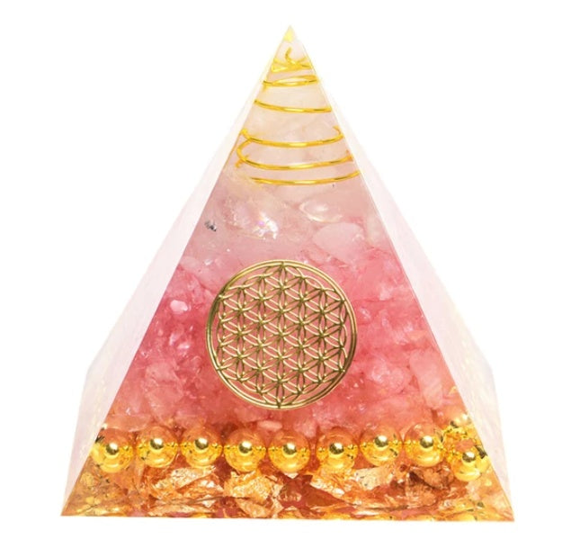 USA Local Pyramid Decoration Natural Crystal Gravel Energy Tower